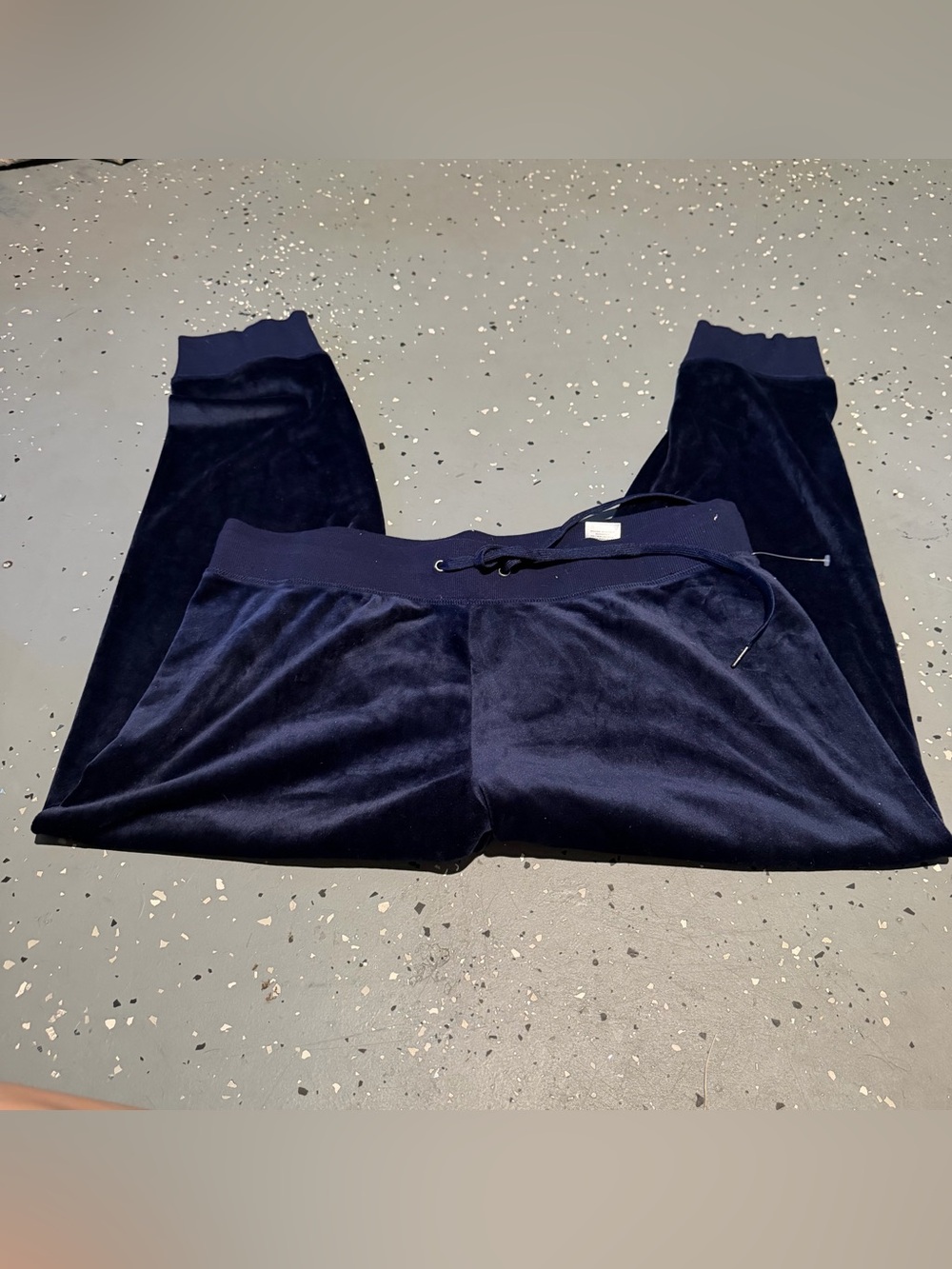 Champion Navy Blue Velour Sweatpants